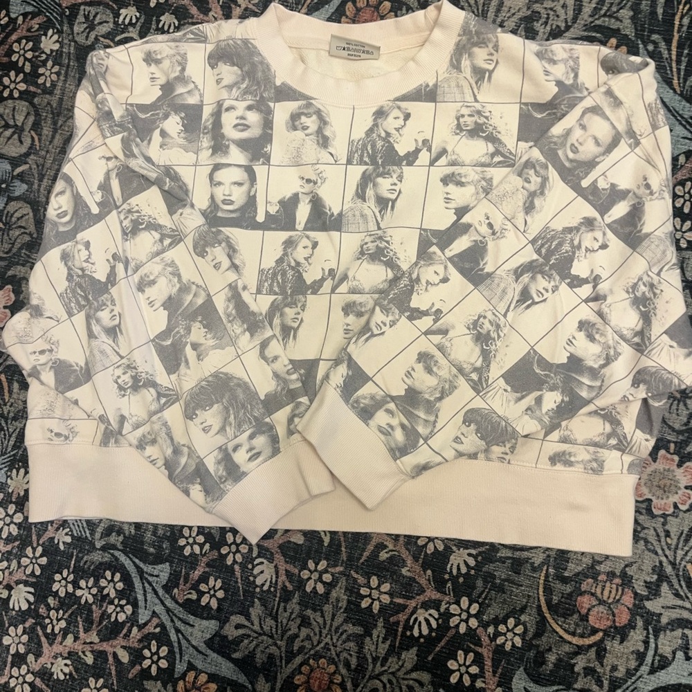 ✨ Taylor Swift The Eras Tour Sweatshirt (Size M) – Rare Collage Print!